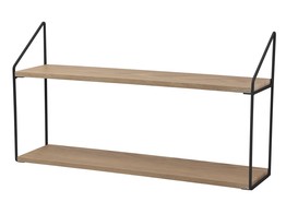 Wandrek hout 2 - delig  60x15x33cm