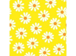 Servet papier 25 x 25 cm Dancing daisies gelb  20- delig 