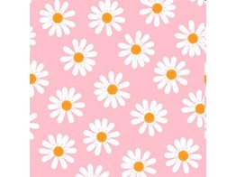 Servet papier 25 x 25 cm Dancing daisies rosa  20 - delig 